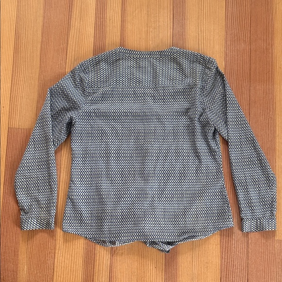 Talbots Petites Small button up patterned blouse - Picture 8 of 8